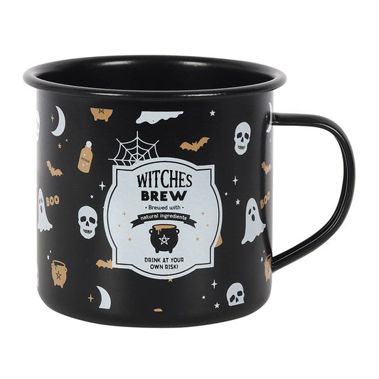 WITCHES BREW ENAMEL MUG