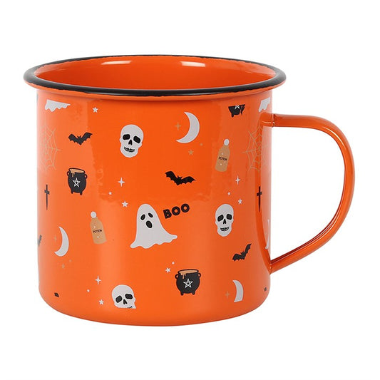 Eleanoras HALLOWEEN PRINT ENAMEL MUG MUGS