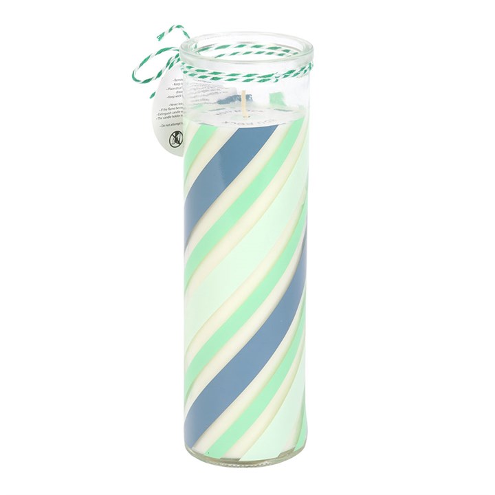 Candy Stripe Peppermint Tube Candle