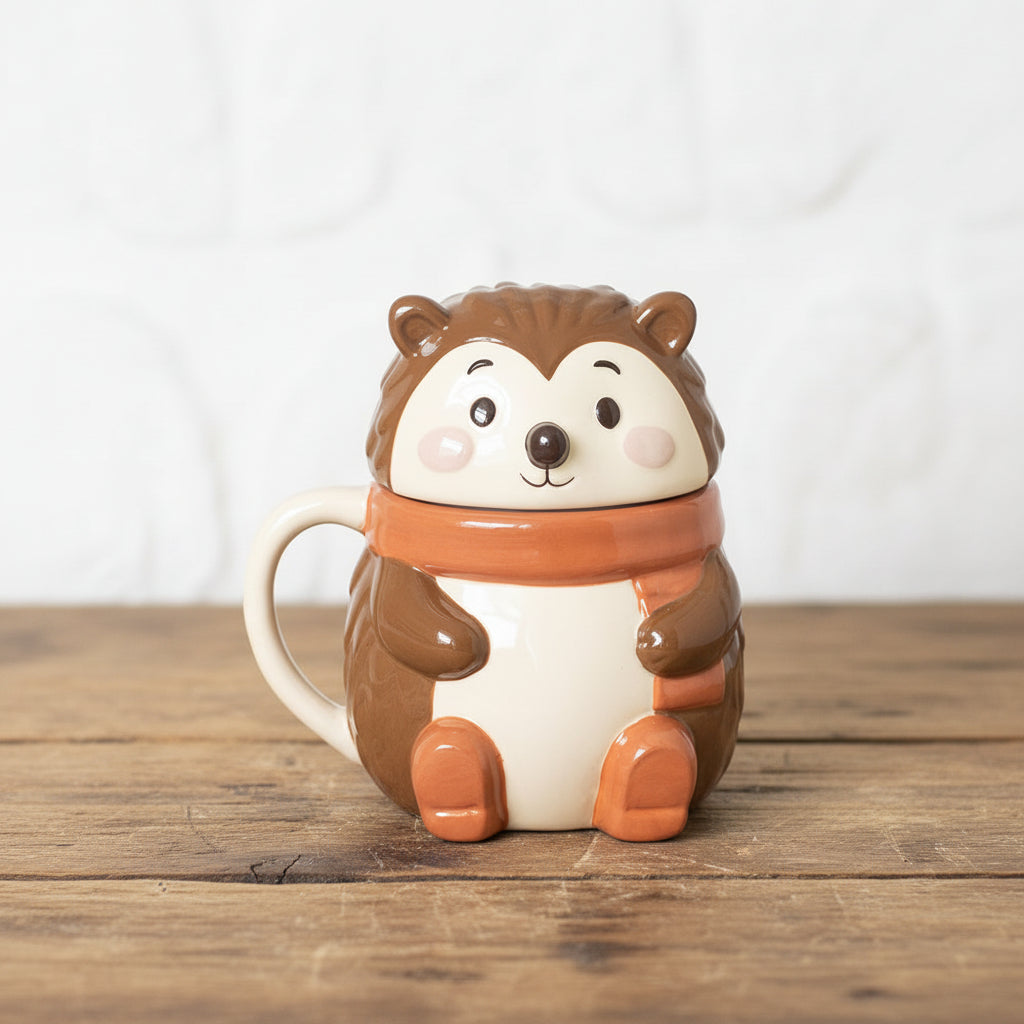 Hazel Hedgehog Lidded Mug