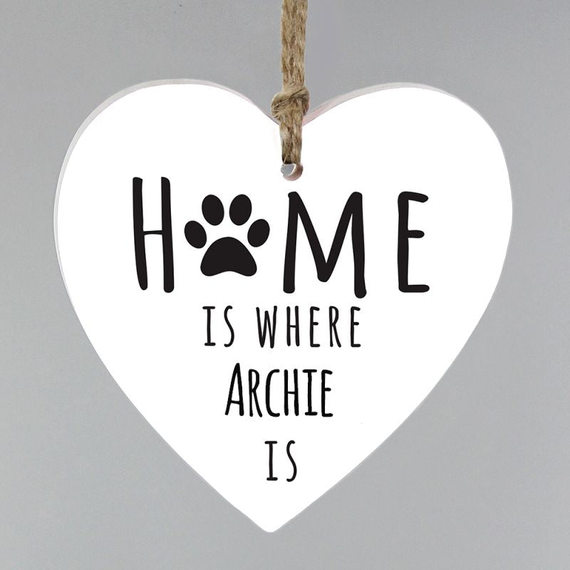 Eleanoras Home Is Where Pet Is Wooden Decoration Signs & Plaques