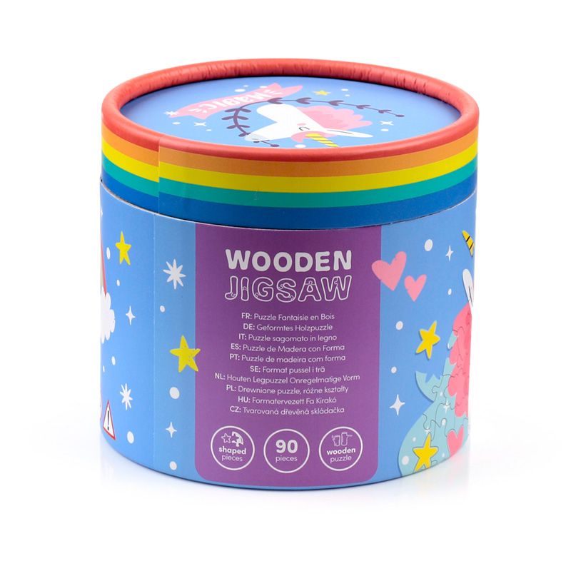 Eleanoras Unicorn Magic 90pc Shaped Jigsaw Puzzle Jigsaws