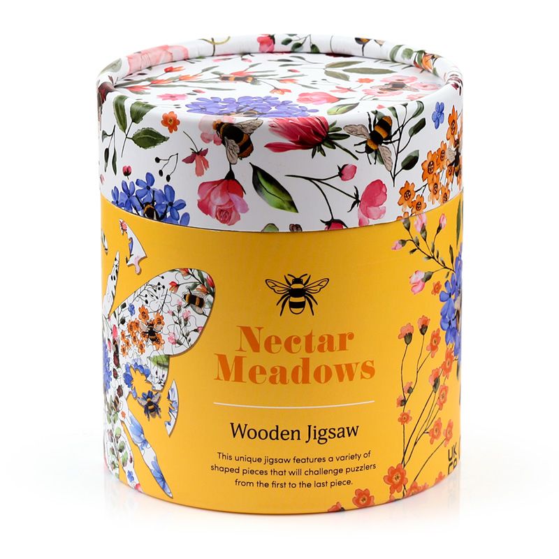 Eleanoras Nectar Meadows Bee 130pc Shaped Jigsaw Puzzle Jigsaws
