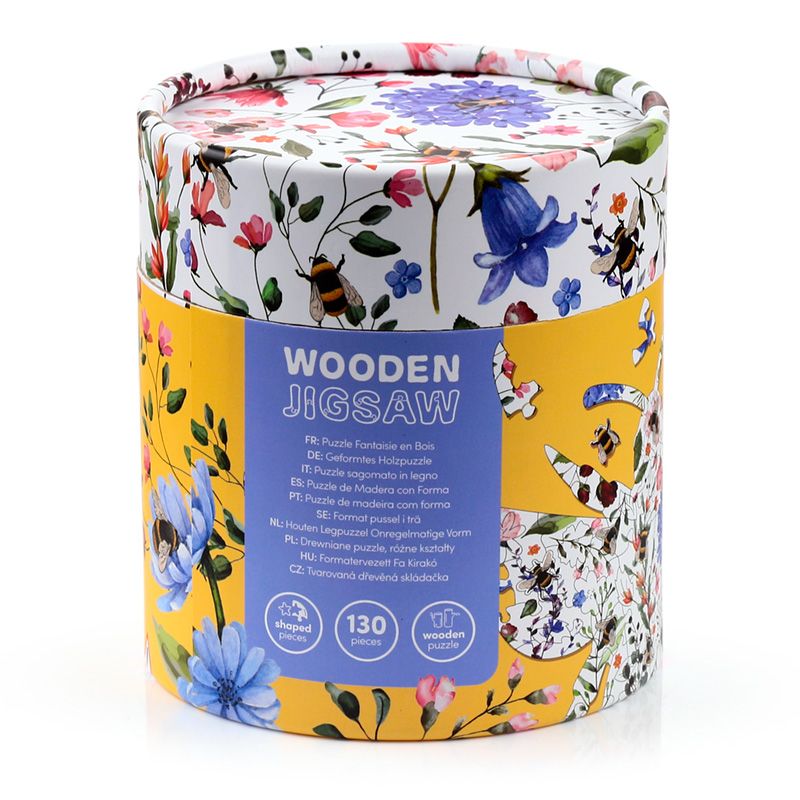 Eleanoras Nectar Meadows Bee 130pc Shaped Jigsaw Puzzle Jigsaws