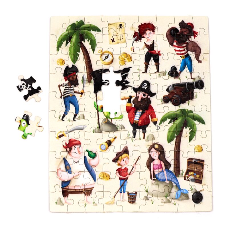 Eleanoras Jolly Roger Pirates 90pc Kids Jigsaw Puzzle Jigsaws