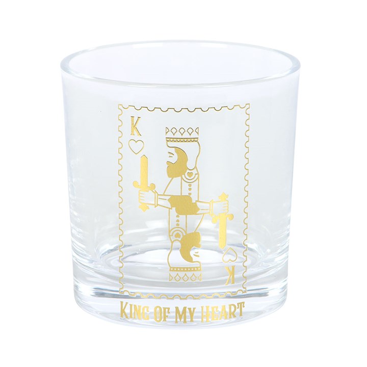 Eleanoras King Of My Heart Drinking Glass Drinkware