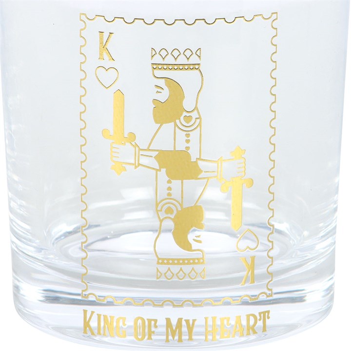 Eleanoras King Of My Heart Drinking Glass Drinkware