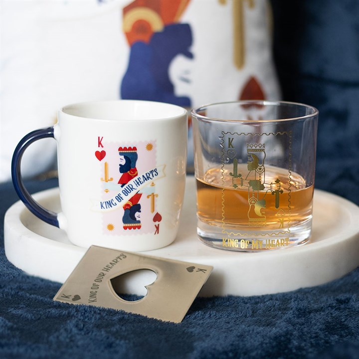 Eleanoras King Of My Heart Drinking Glass Drinkware