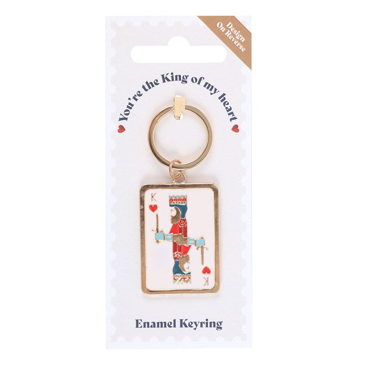 Eleanoras King Of My Heart Playing Card Keyring Keyrings