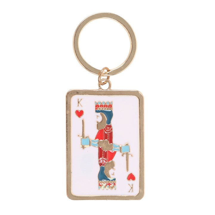 Eleanoras King Of My Heart Playing Card Keyring Keyrings
