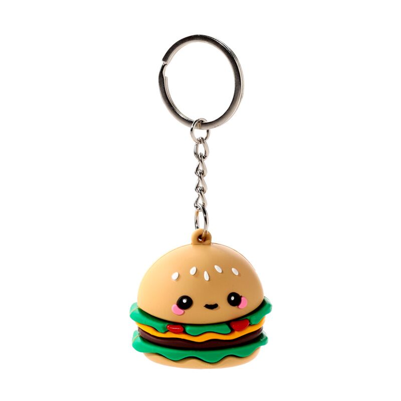 Eleanoras Hammy the Burger Foodiemals 3D PVC Keyring Keyrings