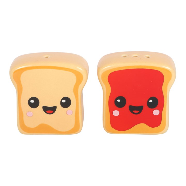 Kawaii Toast Salt and Pepper Shakers