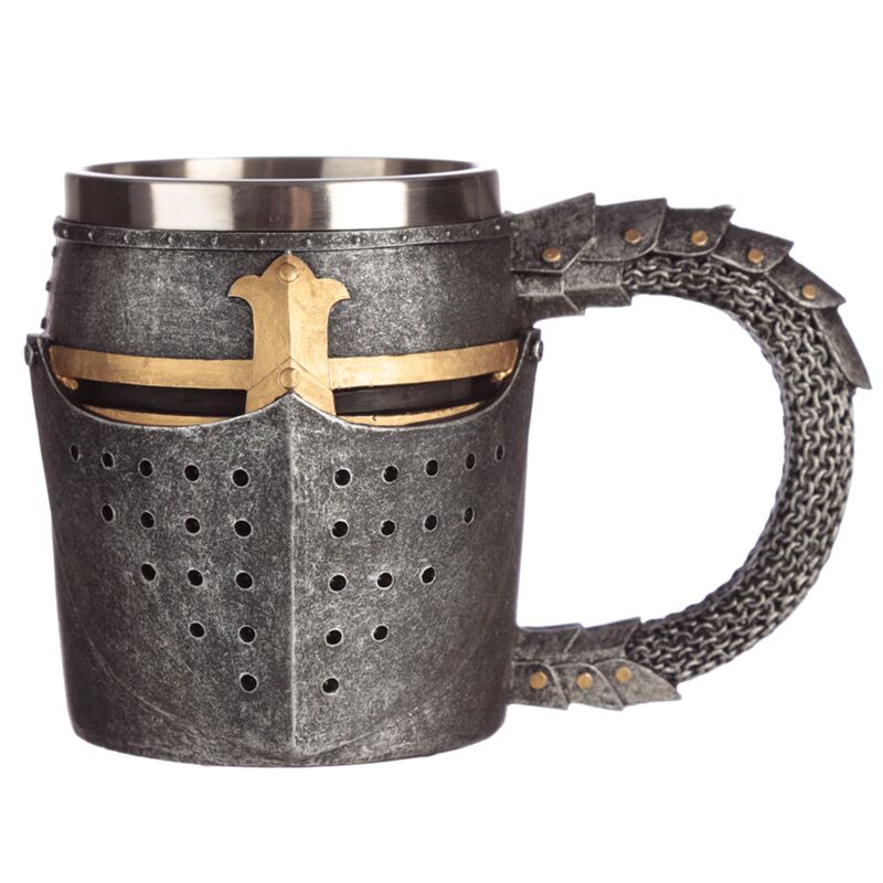 Eleanoras Decorative Medieval Helmet & Chain Mail Tankard 