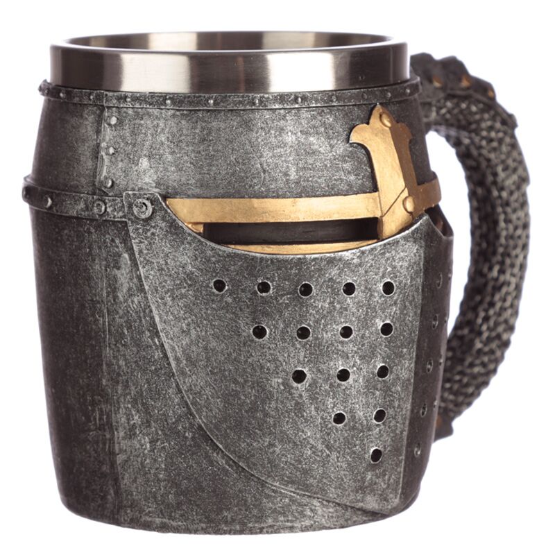 Eleanoras Decorative Medieval Helmet & Chain Mail Tankard 