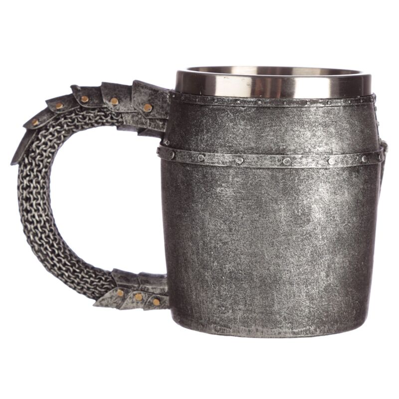 Eleanoras Decorative Medieval Helmet & Chain Mail Tankard 