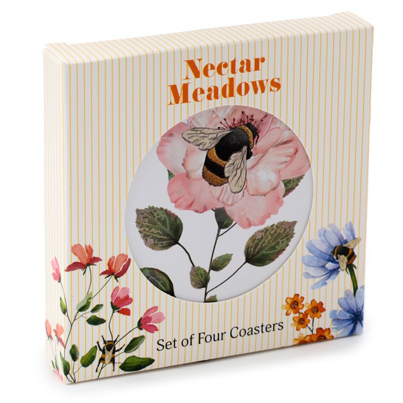 Eleanoras NECTAR MEADOWS SET OF 4 CORK COASTERS Coasters