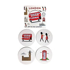 Eleanoras London Souvenir Set of 4 Cork Coasters Placemats & Coasters