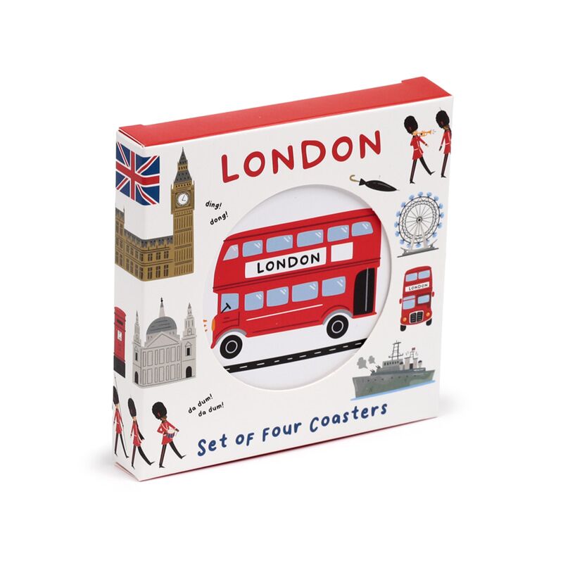 Eleanoras London Souvenir Set of 4 Cork Coasters Placemats & Coasters