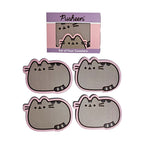 Eleanoras Pusheen the Cat Set of 4 Shaped Cork Coasters Placemats & Coasters