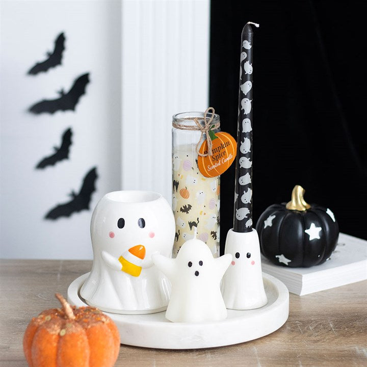 Eleanoras Candy Corn Ghost Oil Burner and Wax Warmer 