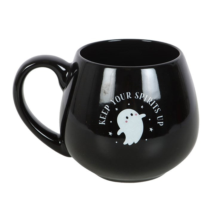 Eleanoras Keep Your Spirits Up Rounded Ghost Mug Mugs