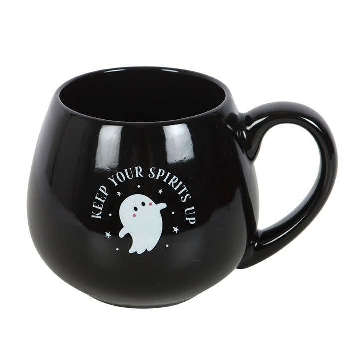Eleanoras Keep Your Spirits Up Rounded Ghost Mug Mugs