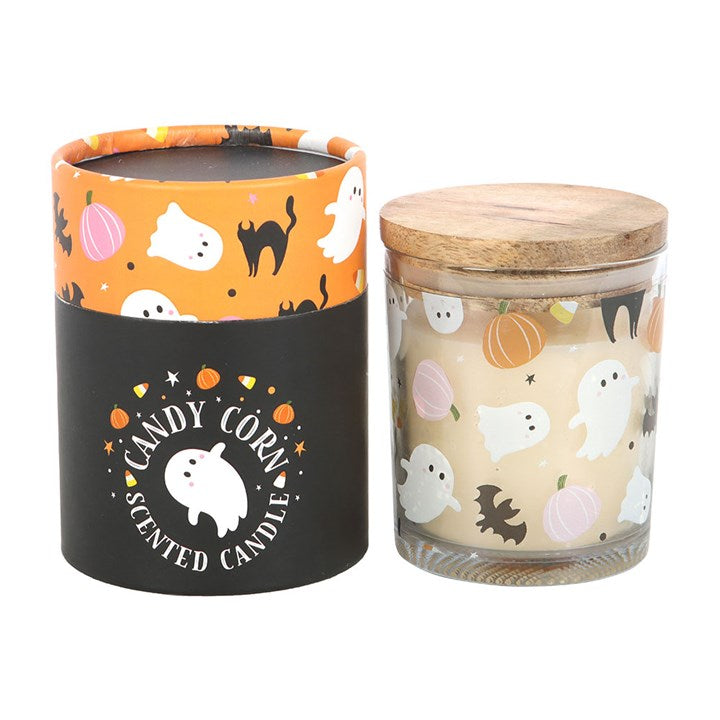Eleanoras Sweet and Spooky Candy Corn Candle 