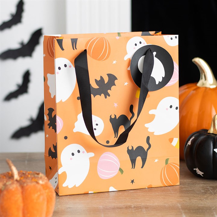 Eleanoras Sweet and Spooky Ghost Print Gift Bag 