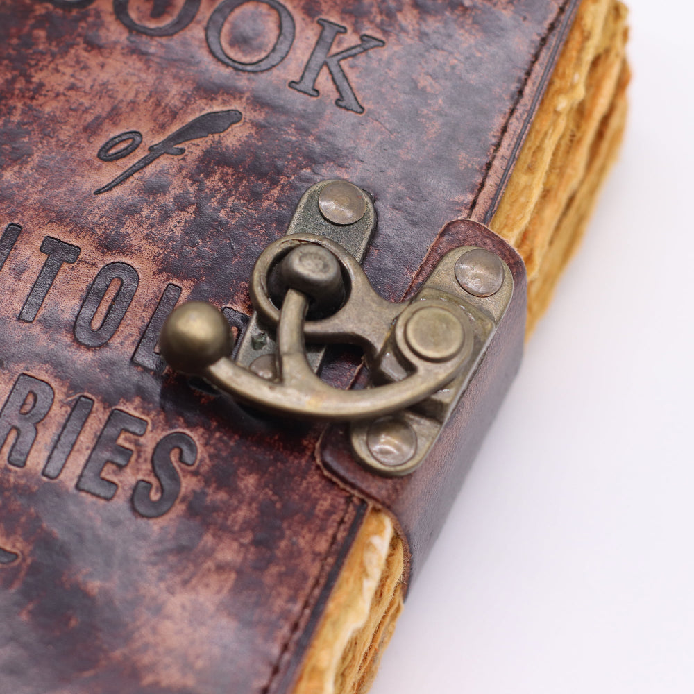 The Book of Untold Stories Fat Deckled Leather Notebook