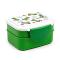 Eleanoras Minecraft Creeper & TNT Clip Lock Stacked Bento Lunch Box with Cutlery Lunch Boxes