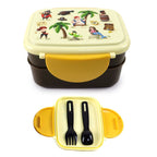Eleanoras Jolly Rogers Pirates Clip Lock Stacked Bento Lunch Box with Cutlery Lunch Boxes
