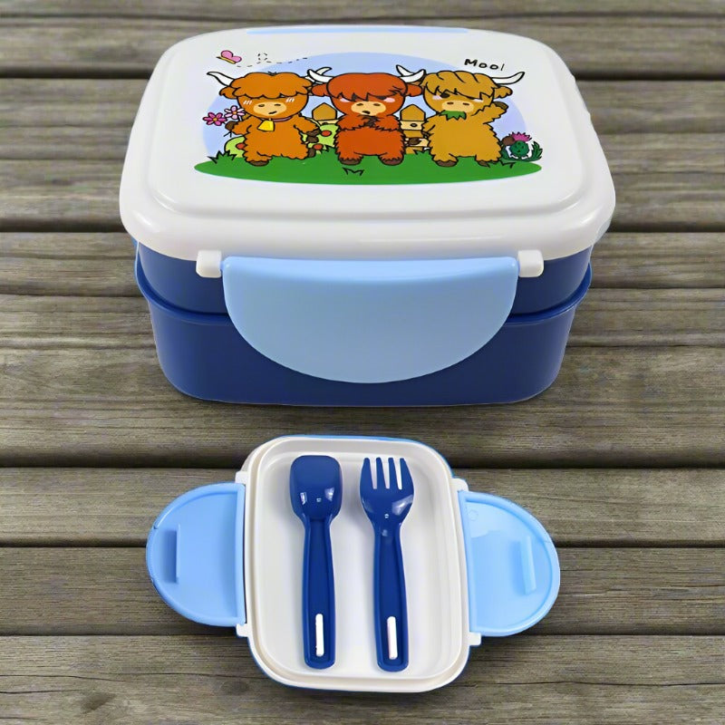 Eleanoras ADORAMALS HIGHLAND COO BENTO LUNCH BOX Lunch Boxes