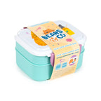 Eleanoras Beans & Co Cats Bento Lunch Box with Cutlery Lunch Boxes