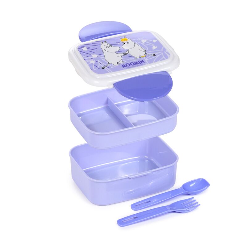 Moomin  Stacked Bento Lunch Box with Cutlery