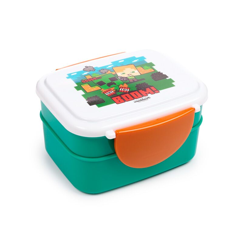 Minecraft SSS BOOM Bento Lunch Box with Cutlery