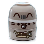 Eleanoras Pusheen the Cat Stacked Round Bento Lunch Box Lunch Boxes