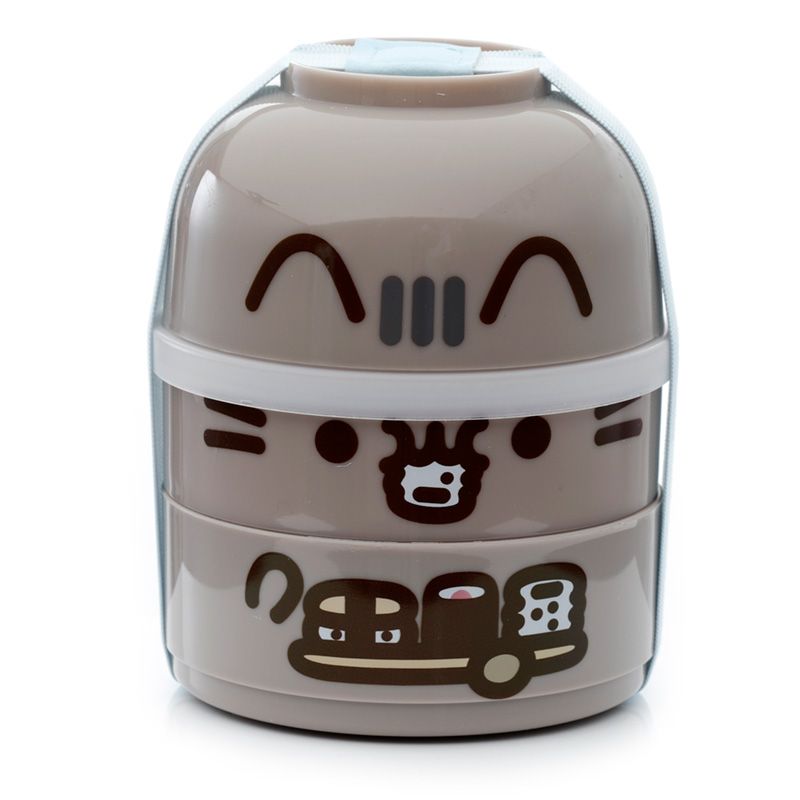 Eleanoras Pusheen the Cat Stacked Round Bento Lunch Box Lunch Boxes