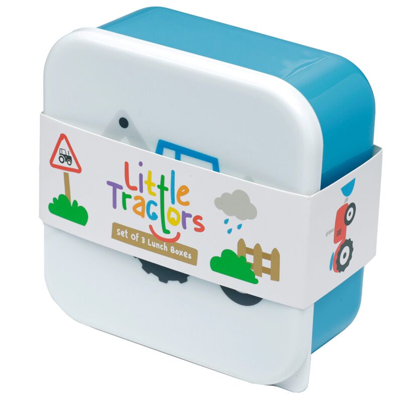 Eleanoras Little Tractors Set of 3 Lunch Box Lunch Boxes