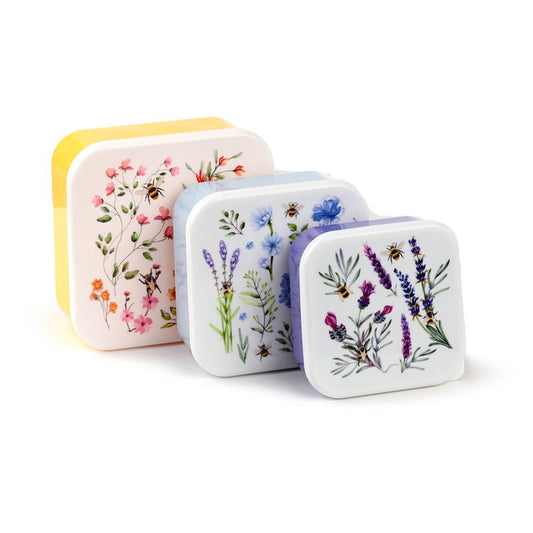 Eleanoras NECTAR MEADOWS SET OF 3 LUNCH BOXES Lunch Boxes