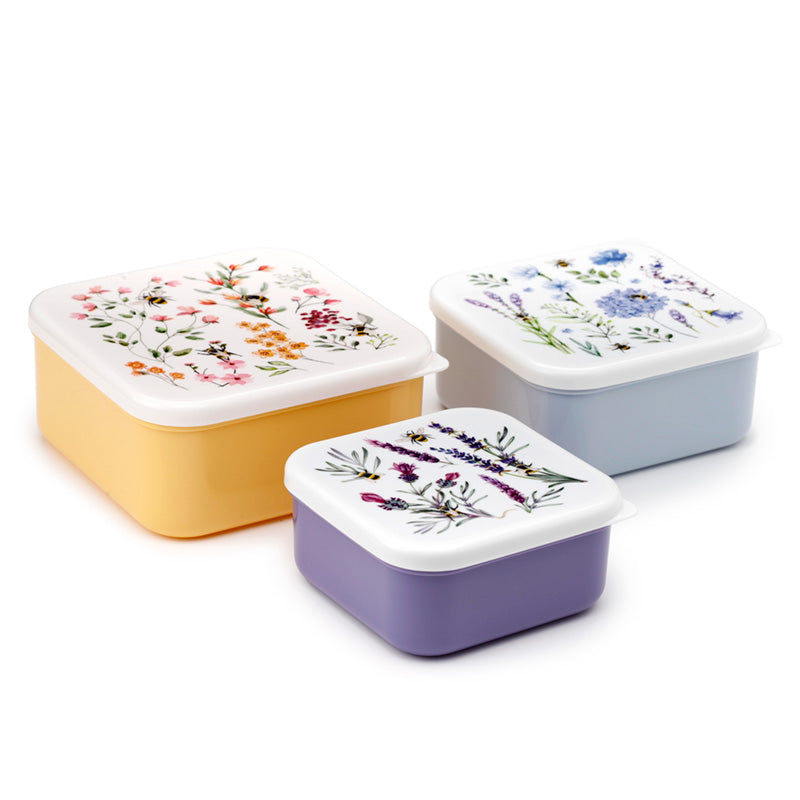 NECTAR MEADOWS SET OF 3 LUNCH BOXES LUNCH BAGS & BOXES from Eleanoras