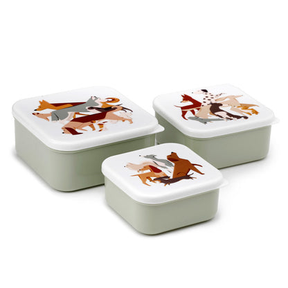 BARKS DOG SET OF 3 LUNCH BOXES LUNCH BAGS & BOXES from Eleanoras