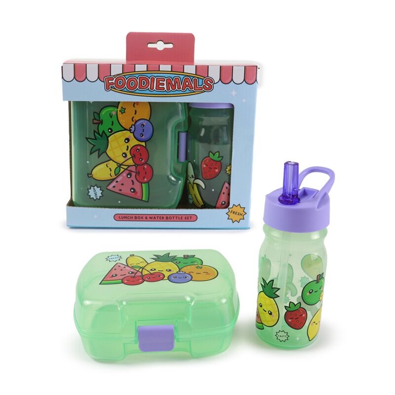 Eleanoras Foodiemals Lunch Box & Water Bottle Set Lunch Boxes