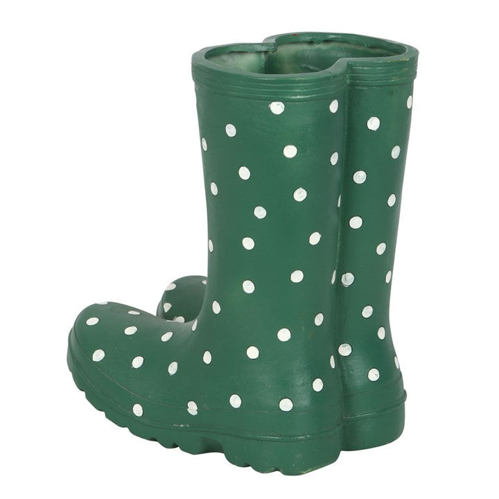 Eleanoras Dark Green Welly Planter Plant Pots