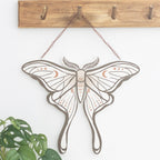Eleanoras Luna Moth Hanging Sign Signs & Plaques