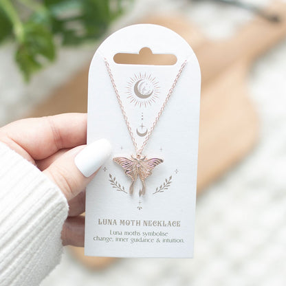 Eleanoras LUNA MOTH PENDANT NECKLACE Jewellery