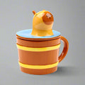 Eleanoras Capybara Ceramic Lidded Mug Mugs