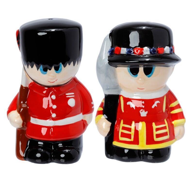 Eleanoras London Guardsman & Beefeater Ceramic Salt & Pepper Set Condiments