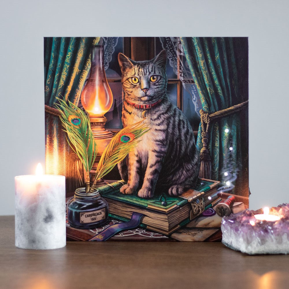 Eleanoras BOOK OF SHADOWS LIGHT UP CANVAS PLAQUE BY LISA PARKER Canvases