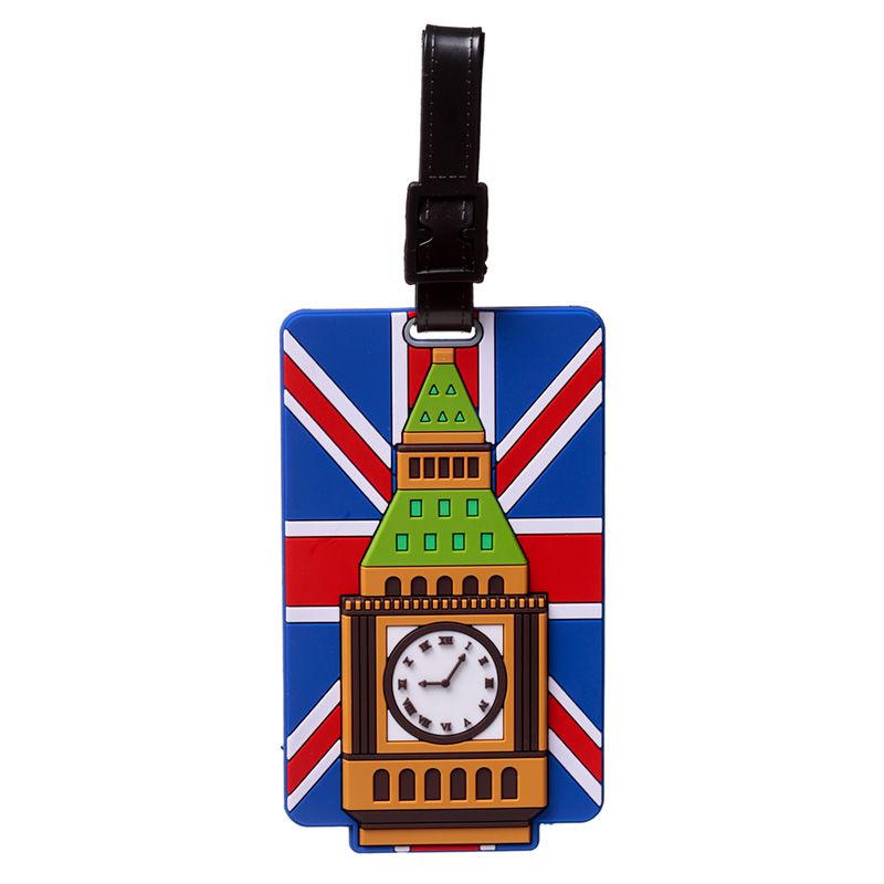 Eleanoras London Souvenir Big Ben PVC Luggage Tag Travel Accessories