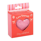 Love Yourself Heart-Shaped Cherry Bath Bomb